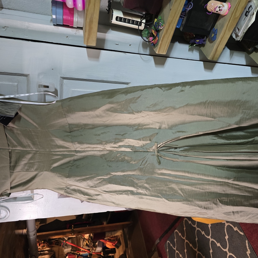Elegant Olive Green Dress